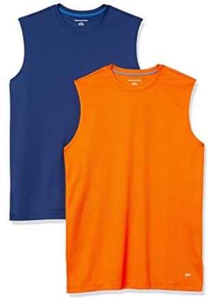 Photo 1 of Amazon Essentials Men's 2-Pack Performance Tech Muscle Tank
MED