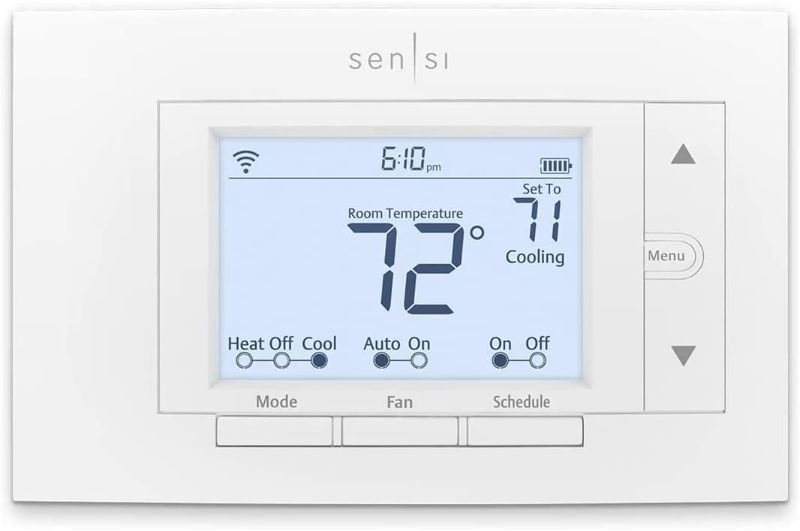 Photo 1 of Emerson Sensi Wi-Fi Smart Thermostat for Smart Home, DIY, Works With Alexa, Energy Star Certified, ST55
