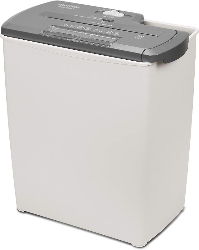 Photo 1 of Aurora AS810SD 8-Sheet Strip-Cut Paper, CD and Credit Card Shredder Basket
