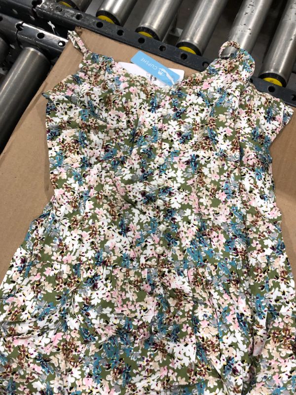 Photo 2 of CUPSHE floral Floral Button Front Dress Medium 