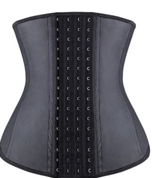 Photo 1 of  Waist Trainer for Women Latex Underbust Waist Corsets Cincher Hourglass Body Shaper 4 Hooks with extender size : xtra small