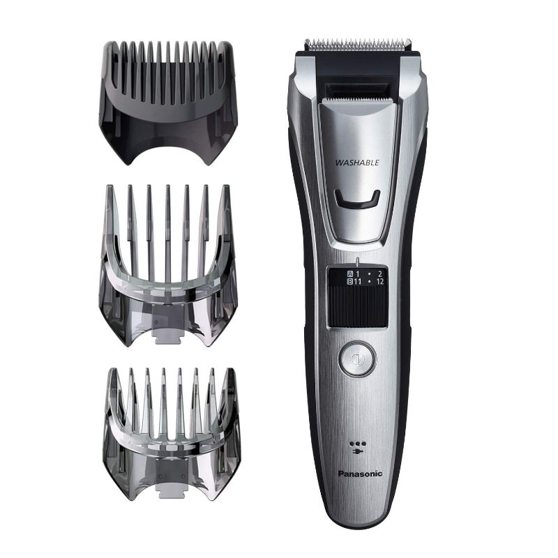 Photo 1 of Panasonic Multigroom Beard Trimmer Kit For Face, Head, Body Hair Styling and Grooming, 39 Quick-Adjust Dial Trim Settings, Cordless/Cord, ER-GB80-S, Silver