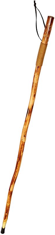 Photo 1 of Brazos Oak Hitchhiker Walking Sticks for Hiking, Trekking Pole, Hiking Stick for Men and Women, Handcrafted Walking Staff, Made in the USA