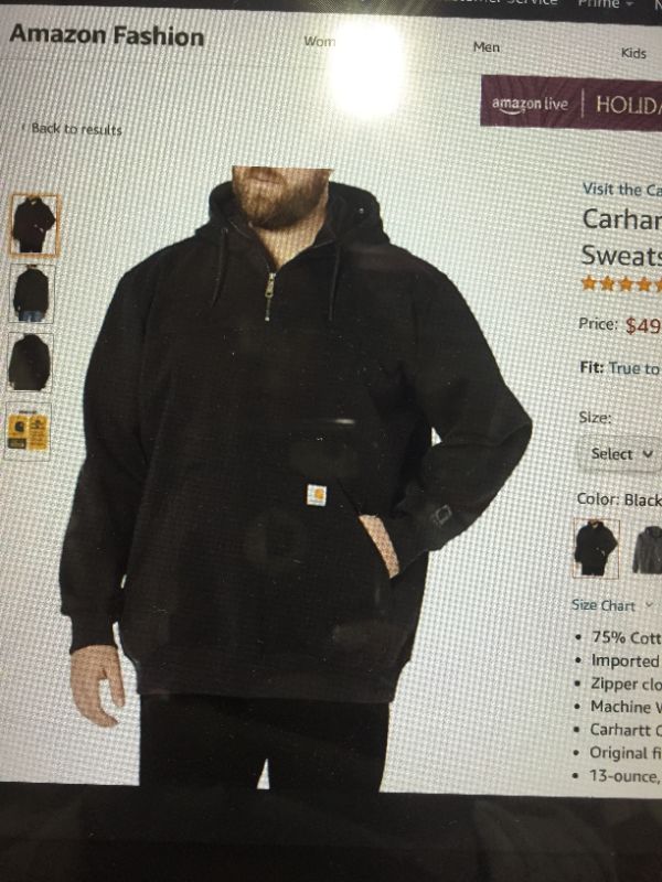 Photo 1 of Carhartt Men's Rain Defender Paxton Heavyweight Hooded Sweatshirt size : 2XL