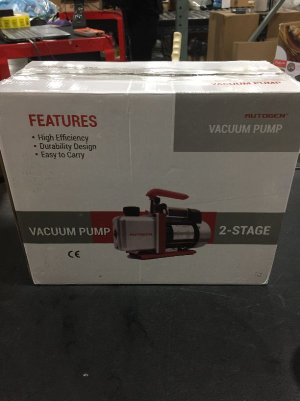 Photo 3 of AUTOGEN Single-Stage Rotary Vane Vacuum Pump 4CFM 5 Pa 1/3HP for Air Conditioner Refrigerant HVAC Air Tool R410a 1/4" Flare Inlet Port