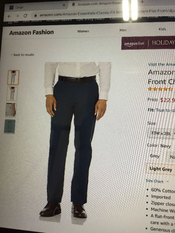 Photo 1 of amazon essential mens pants 31wx32L