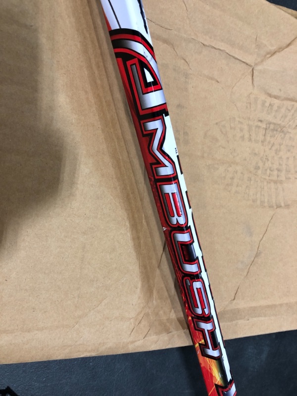 Photo 2 of Franklin Sports Street Hockey Sticks - Ambush Junior Street Hockey Stick - Wood and Fiberglass Shaft - ABS Blade - One Piece Stick - 46" Right Handed