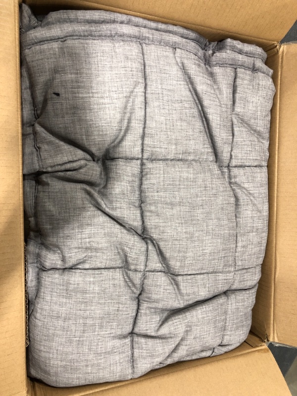 Photo 2 of amazonbasics weighted blanket with milky duvet cover 20lbs