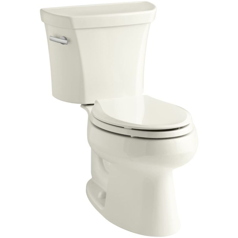 Photo 1 of 1.28 GPF Two-Piece Elongated Toilet with 12" Rough In and Tank Locks from the Wellworth Collection
