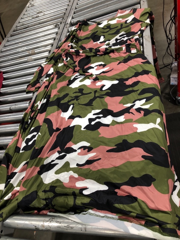 Photo 2 of 4XL green pink camo long sleeve dress 