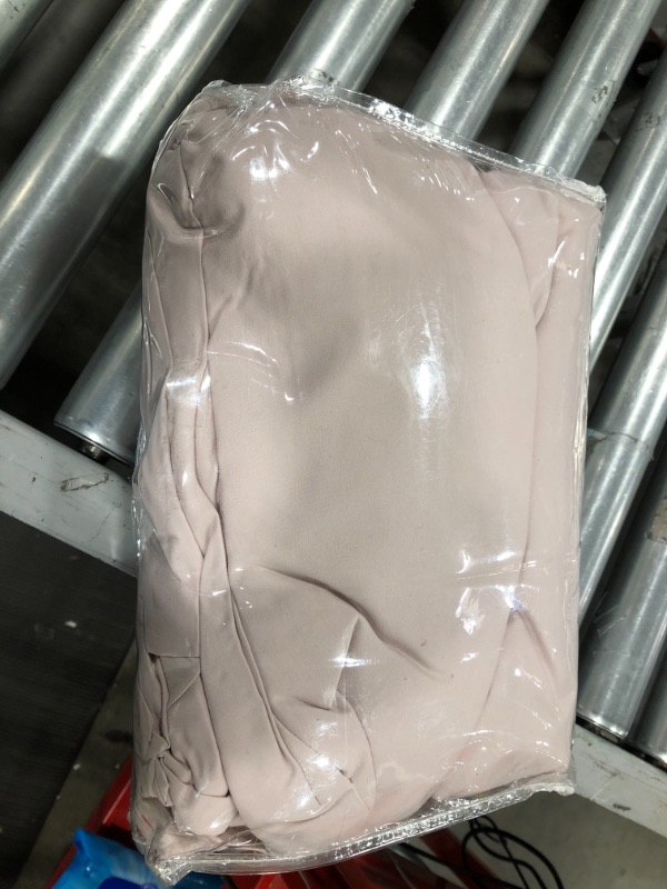 Photo 1 of JOHNPEY Duvet Cover Queen (1 Duvet Cover+2 Pillow Shams),Solid Color Soft and Breathable,100% Washed Microfiber,with Zipper Closure(Pink Mocha,Queen90 90"),No Comforter
