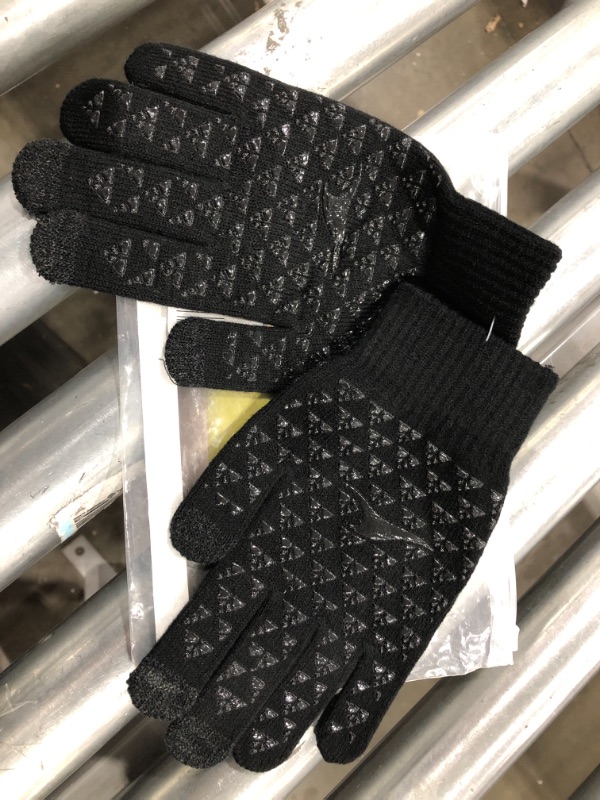 Photo 1 of Achiou Winter Gloves for Men Women, Upgraded Thicken Touch Screen, Anti-Slip Silicone Gel, Thermal Soft Knit Lining
