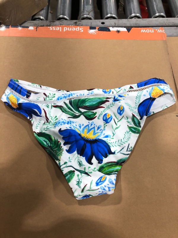 Photo 3 of Cupshe Summer Dream Blue Bikini with Floral Bottom- M
