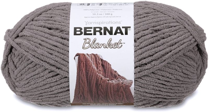 Photo 1 of Bernat Blanket Yarn, Dark Grey
