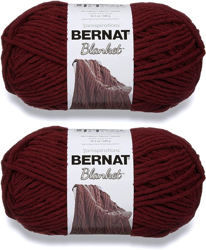 Photo 1 of Bernat Blanket Big Ball Yarn (2-Pack) Purple Plum 161110-10430
