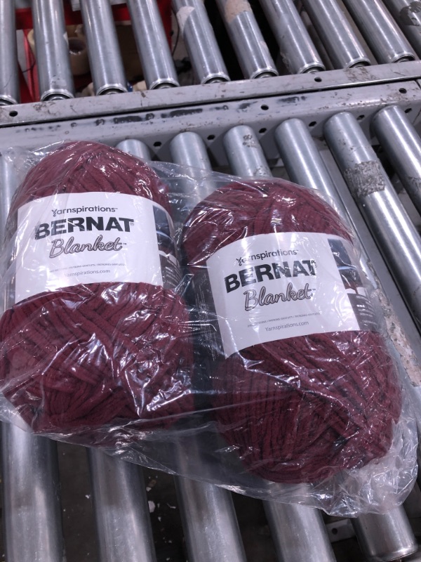 Photo 2 of Bernat Blanket Big Ball Yarn (2-Pack) Purple Plum 161110-10430
