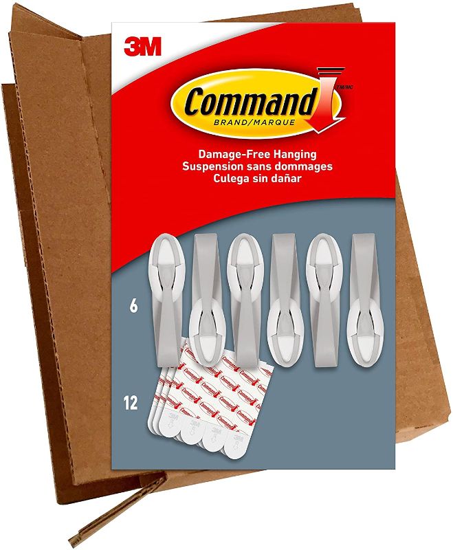 Photo 1 of Command 6 Cord Bundlers, 12 Strips, Each Bundler Holds up to 2 lbs, Easy to Open Packaging, Organize Damage-Free
