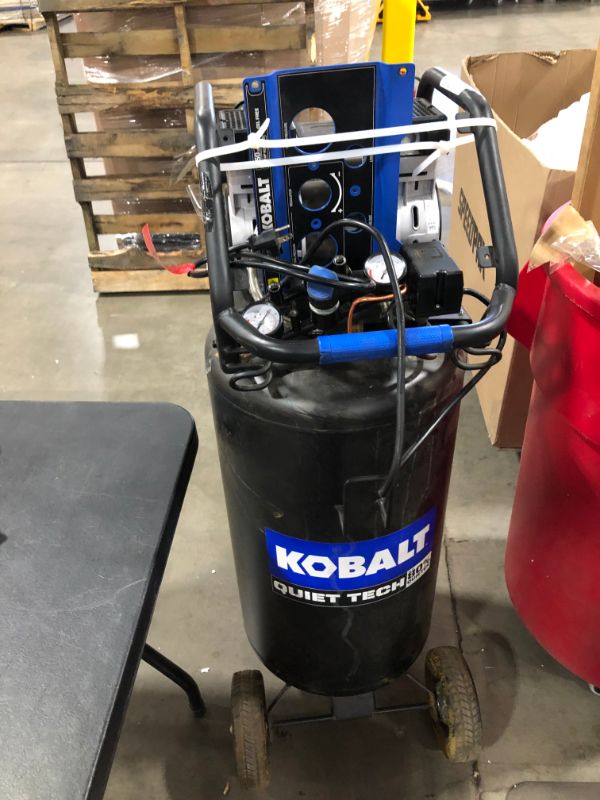 Photo 3 of Kobalt Quiet Tech 26-Gallon Single Stage Portable Corded Electric Vertical Air