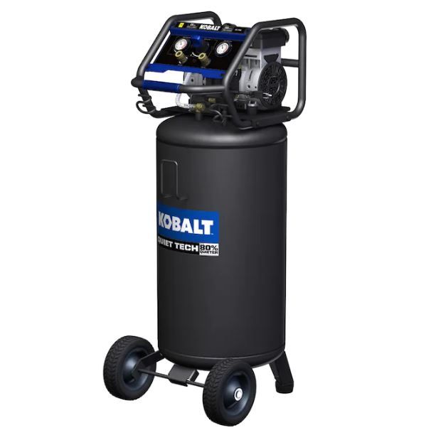 Photo 1 of Kobalt Quiet Tech 26-Gallon Single Stage Portable Corded Electric Vertical Air