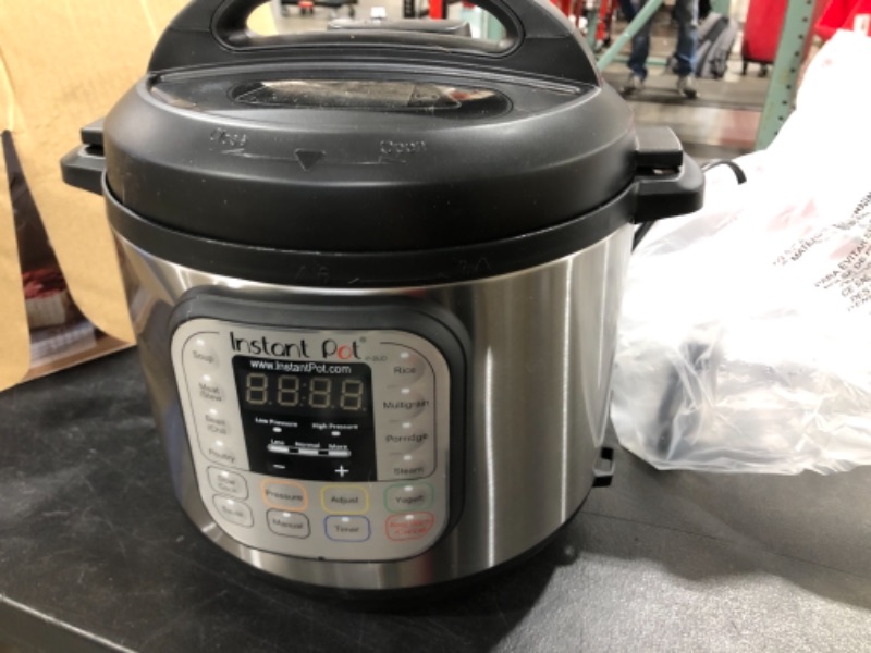 Photo 4 of Instant Pot Duo 7-in-1 Electric Pressure Cooker, Slow Cooker, Rice Cooker, Steamer, Sauté, Yogurt Maker, Warmer & Sterilizer, 3 Quart, Stainless Steel/Black