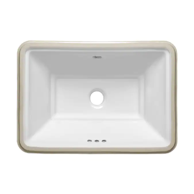 Photo 1 of American Standard Esteem White Undermount Rectangular Bathroom Sink with Overflow Drain (19.75-in x 13.75-in)
