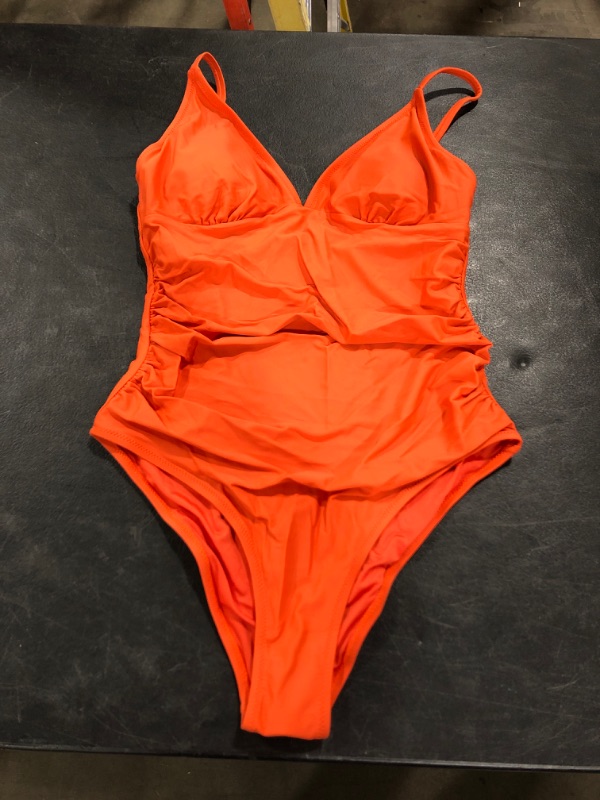 Photo 2 of CUPSHE Bright Day Shirring One Piece Swimsuit
