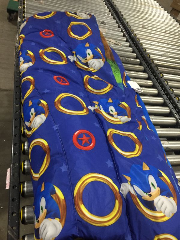 Photo 2 of Franco Kids Bedding Super Soft Microfiber Reversible Comforter, Twin/Full Size 72" x 86", Sonic The Hedgehog
