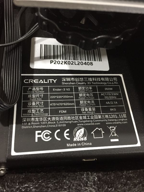 Photo 3 of Official Creality Ender 3 V2 3D Printer Upgraded Integrated Structure Design with Silent Motherboard MeanWell Power Supply and Carborundum Glass Platform 8.66x8.66x9.84 Inch Printing Size
