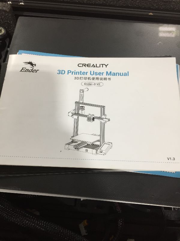 Photo 4 of Official Creality Ender 3 V2 3D Printer Upgraded Integrated Structure Design with Silent Motherboard MeanWell Power Supply and Carborundum Glass Platform 8.66x8.66x9.84 Inch Printing Size
