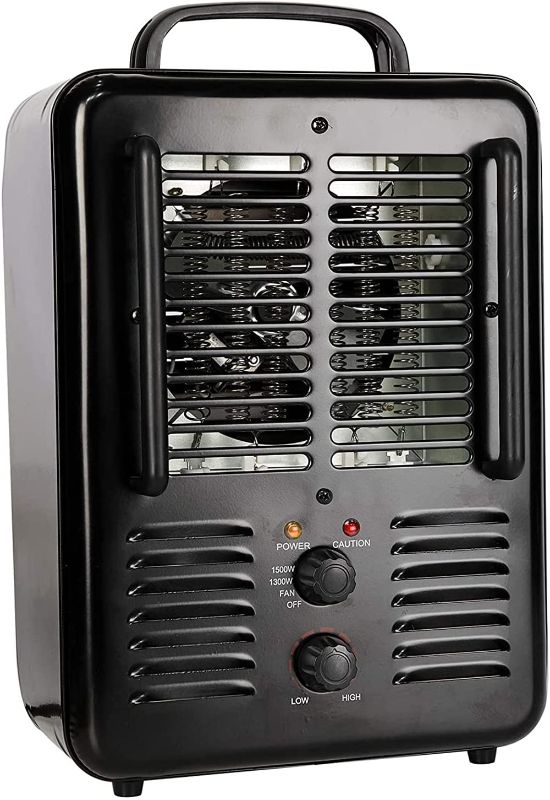 Photo 1 of BEYOND BREEZE Space Heater, 1300W/1500W Milkhouse Heater with Thermostat, 3 Heat Settings, Overheat Protection, Adjustable Thermostat, Anti-Freezing Setting for Bedroom, Office and Bathroom
