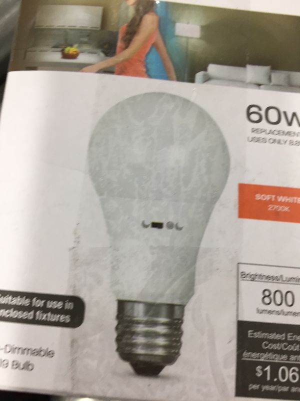 Photo 1 of 60-Watt Equivalent Soft White 