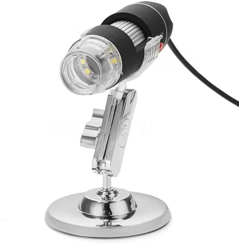 Photo 1 of 1600X/1000X 8 LED Portable USB2.0 Zoom Digital Mini Microscope Hand Held Endoscope Camera Magnifier + Stand (1000X)
