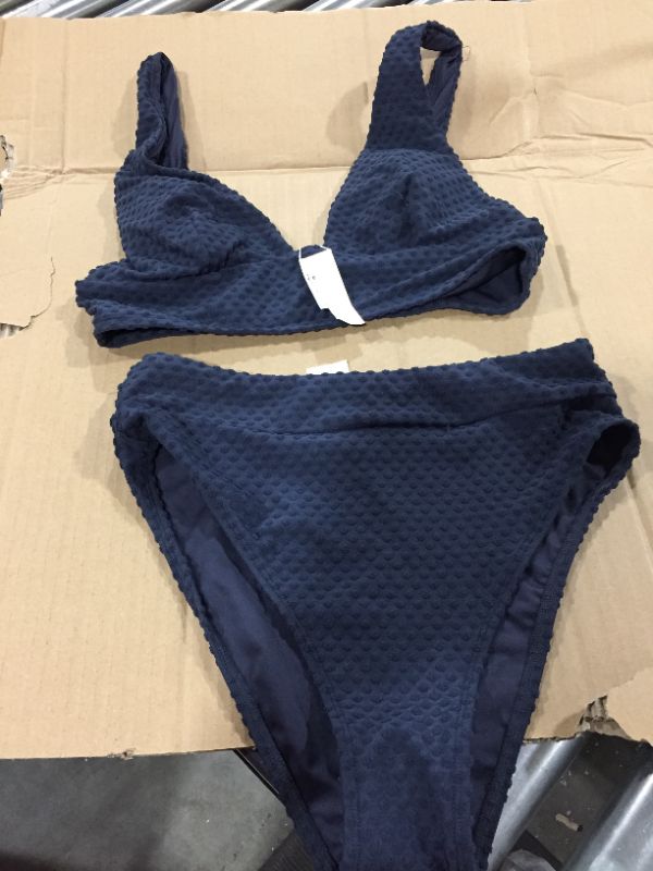 Photo 1 of MEDIUM 2 piece Navy Blue Bikini Set 