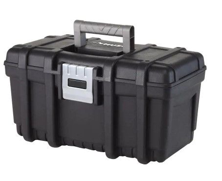 Photo 1 of 16 in. Plastic Portable Tool Box with Metal Latch
