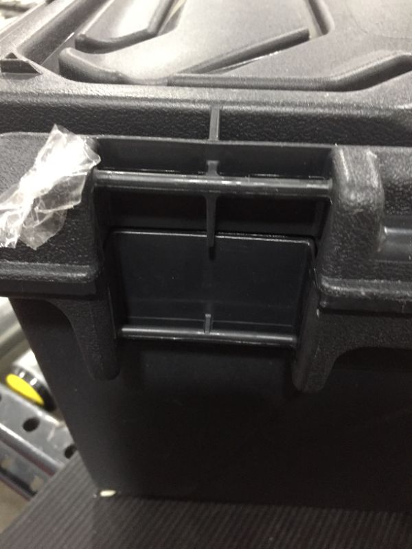 Photo 2 of black plano storage tool box 