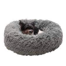 Photo 1 of 26 x 26 inch Grey dog donut bed