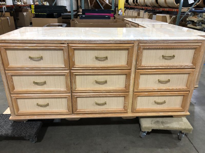 Photo 3 of 3 DRAWER WOODEN DRESSER H35 INCH W26 INCH L72 INCH (DRESSER ONLY)
