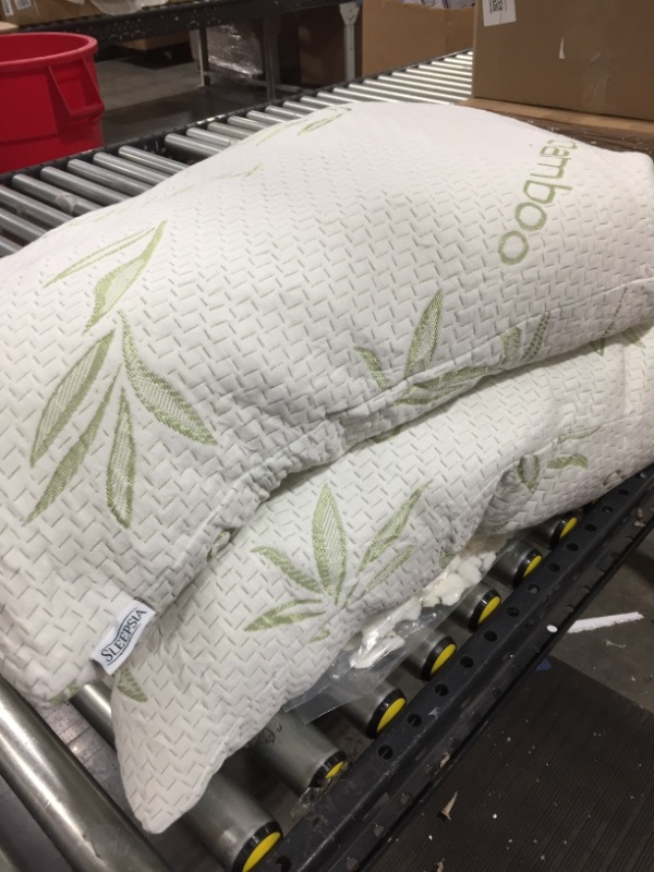 Photo 1 of Bamboo Pillow 2 Pack Adjustable Shredded Memory Foam Pillow King