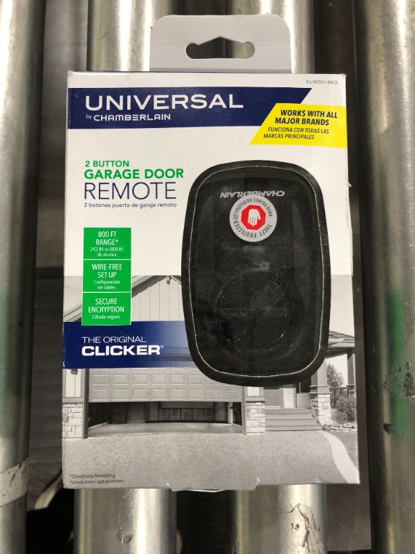 Photo 2 of Universal Clicker Black Garage Door Remote Control
