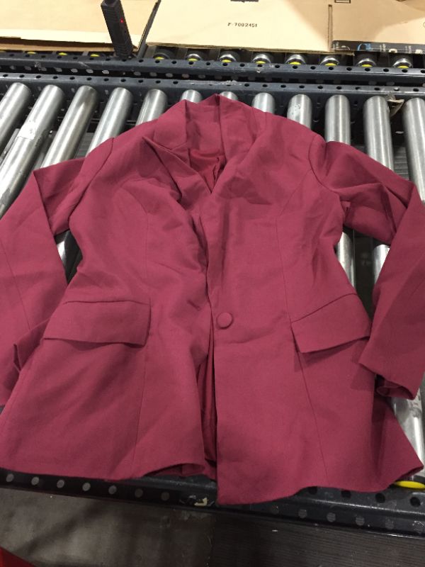 Photo 1 of Size S, oversized burgundy coat 