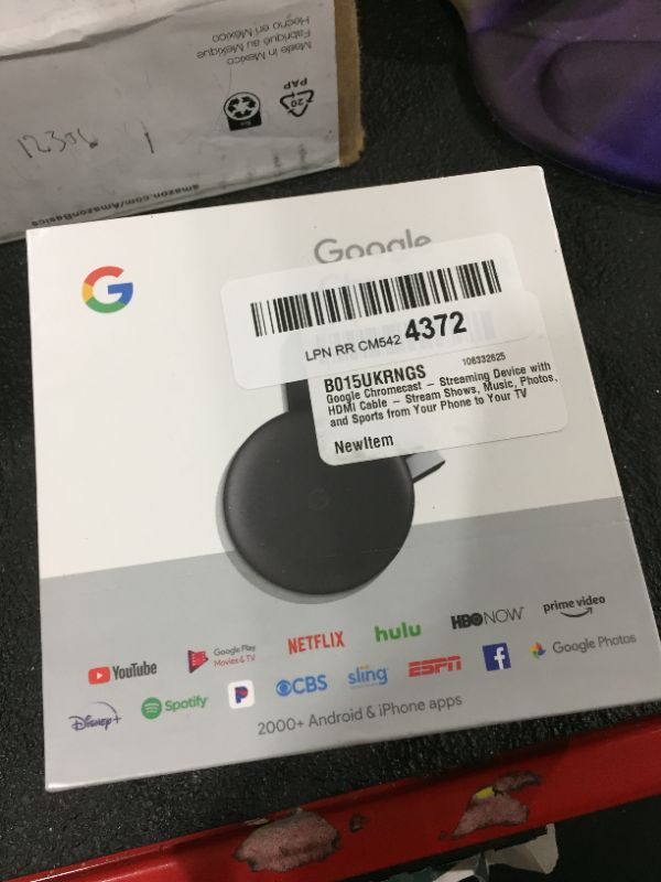 Photo 2 of Google? Chromecast Streaming Media Device, 3rd Generation, Black
