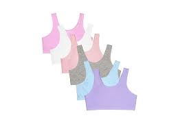 Photo 1 of Fruit of the Loom Cotton Built-up Stretch Sports Bra, size 38