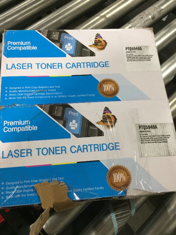 Photo 1 of laser toner cartridge ptq5949a [OFFBRAND BRAND]  PACK OF TWO 