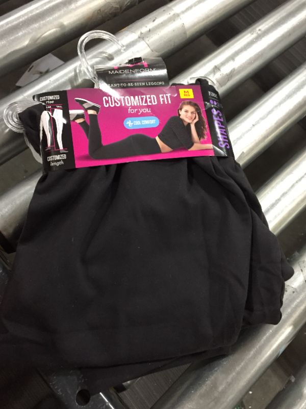 Photo 2 of Maidenform Legging with Cool Comfort® Fabric, Regular & Tall Black LT Women's, size M