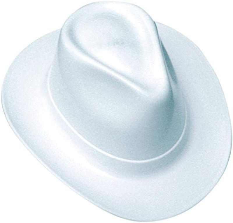 Photo 1 of Occunomix, Cowboy Style HardHat, Ratchet Suspension, Cotton, Wide Brim, White
