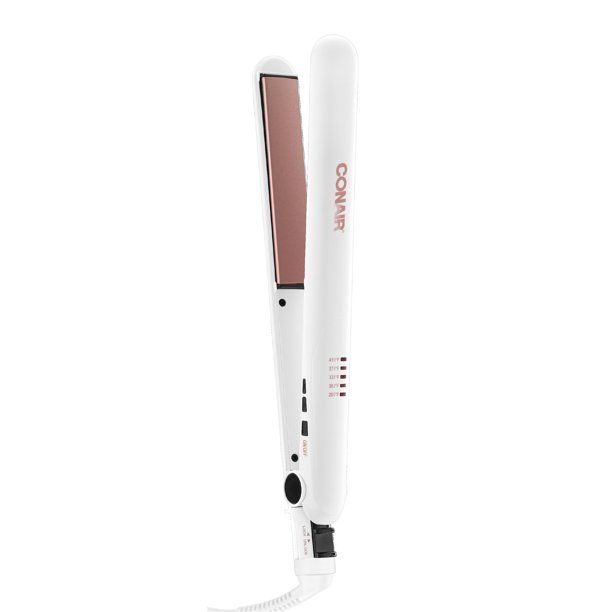 Photo 1 of Conair Double Ceramic Rose Gold 1" Flat Iron, One Size
