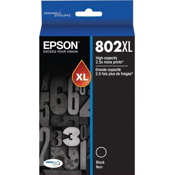 Photo 1 of Epson T802X-Large Black High Yield Ink Cartridge | Quill
