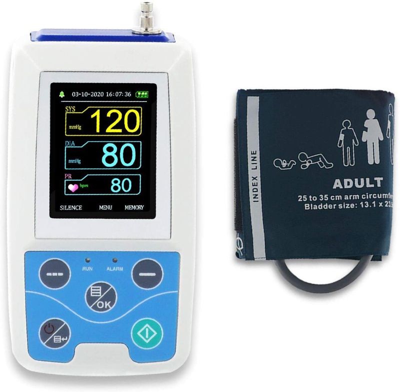 Photo 1 of CONTEC ABPM50 Ambulatory Blood Pressure Monitor 24 Hours Holter with PC Software for Continuous Monitoring+USB Port
