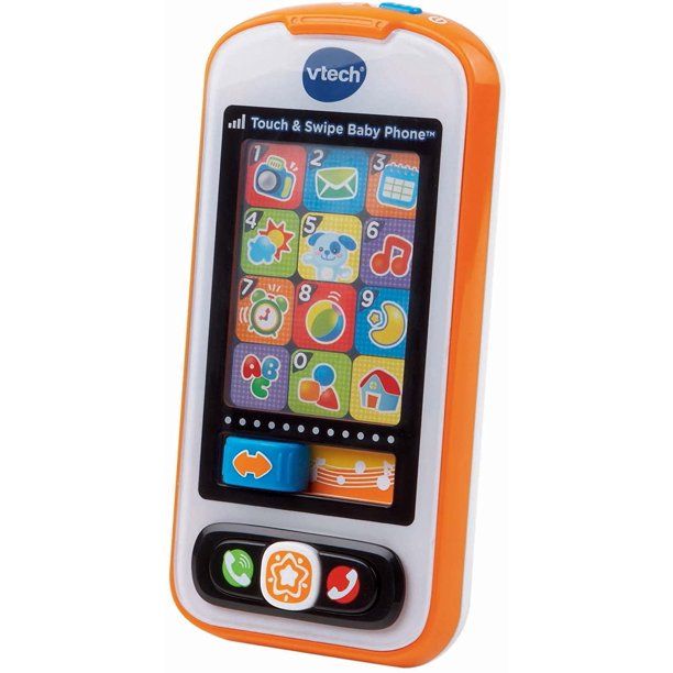 Photo 1 of VTech Touch and Swipe Baby Phone, Orange
