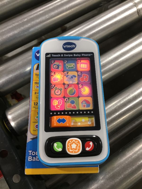 Photo 2 of VTech Touch and Swipe Baby Phone, Orange
